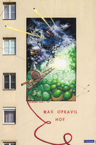 Das neue Wandgemälde am Max Opravil-Hof in Meidling