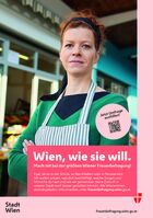 Die „Wien, wie sie will“-Kampagne zur großen Frauenbefragung rund um den internationalen Frauentag möchte alle Wienerinnen ermutigen, die Zukunft der Stadt mitzugestalten